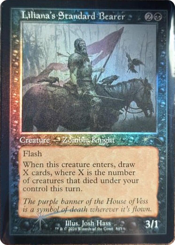 Liliana's Standard Bearer (Retro Frame) [Secret Lair Drop Series] | Gear Gaming Bentonville