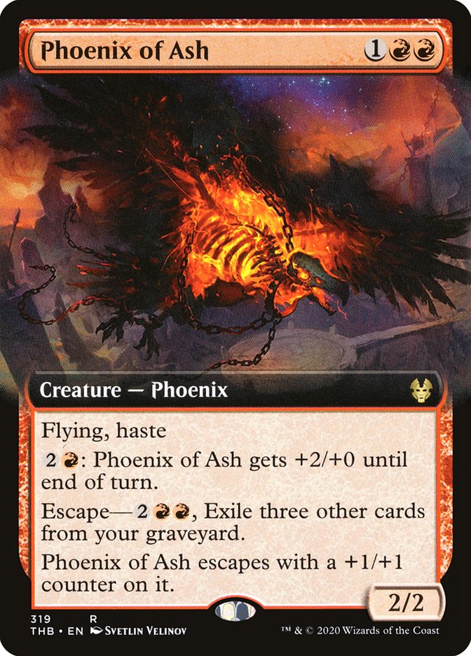 Phoenix of Ash (Extended Art) [Theros Beyond Death] | Gear Gaming Bentonville