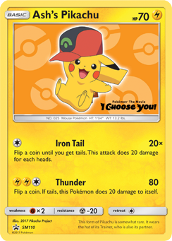 Ash's Pikachu (SM110) [Sun & Moon: Black Star Promos] | Gear Gaming Bentonville