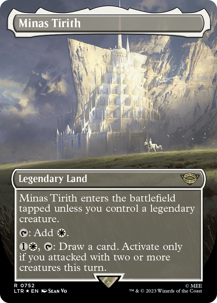 Minas Tirith (Borderless) (Surge Foil) [The Lord of the Rings: Tales of Middle-Earth] | Gear Gaming Bentonville