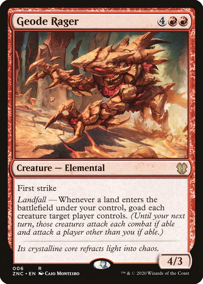 Geode Rager [Zendikar Rising Commander] | Gear Gaming Bentonville