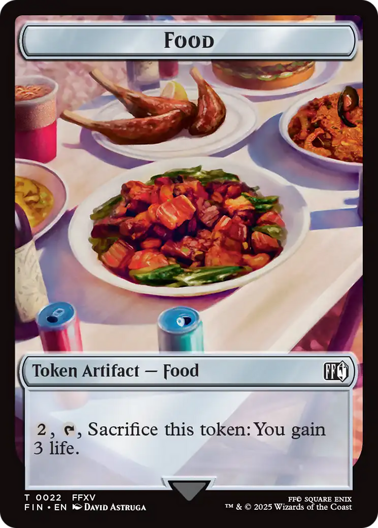 Hero (0004) // Food Double-Sided Token [FINAL FANTASY Tokens] | Gear Gaming Bentonville