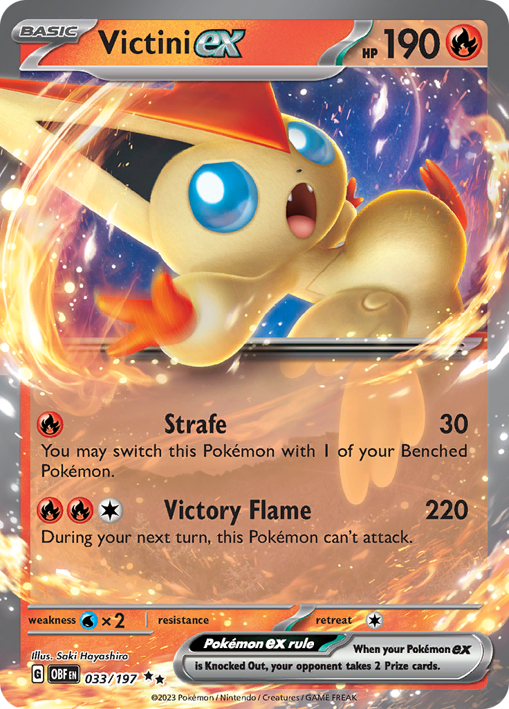 Victini ex (033/197) [Scarlet & Violet: Obsidian Flames] | Gear Gaming Bentonville