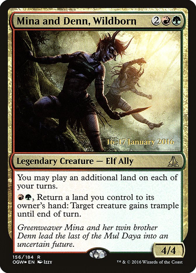 Mina and Denn, Wildborn [Oath of the Gatewatch Prerelease Promos] | Gear Gaming Bentonville