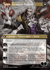 Sorin of House Markov // Sorin, Ravenous Neonate (Borderless) (Textured Foil) [Modern Horizons 3] | Gear Gaming Bentonville