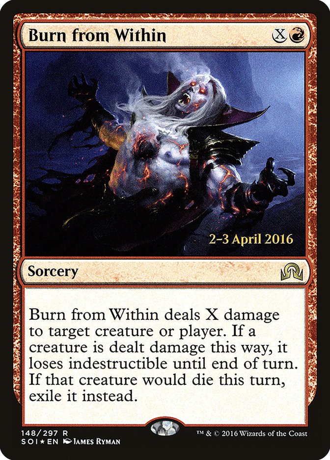 Burn from Within [Shadows over Innistrad Prerelease Promos] | Gear Gaming Bentonville