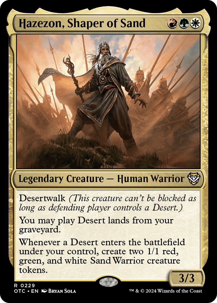 Hazezon, Shaper of Sand [Outlaws of Thunder Junction Commander] | Gear Gaming Bentonville