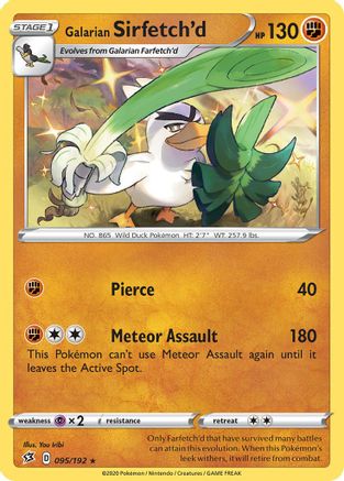 Galarian Sirfetch'd (095/192) (Theme Deck Exclusive) [Sword & Shield: Rebel Clash] | Gear Gaming Bentonville