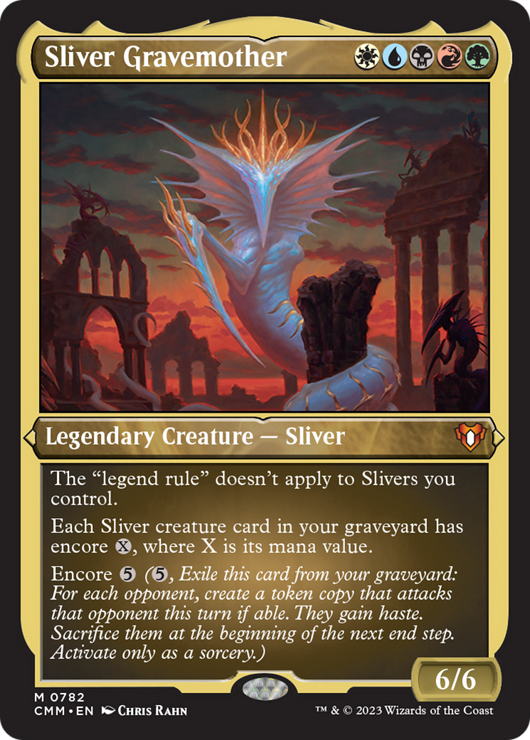 Sliver Gravemother (Display Commander) (Foil Etched) [Commander Masters] | Gear Gaming Bentonville