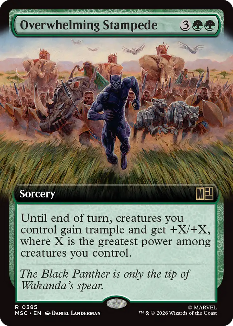 Overwhelming Stampede (Extended Art) [Marvel Super Heroes Commander] | Gear Gaming Bentonville