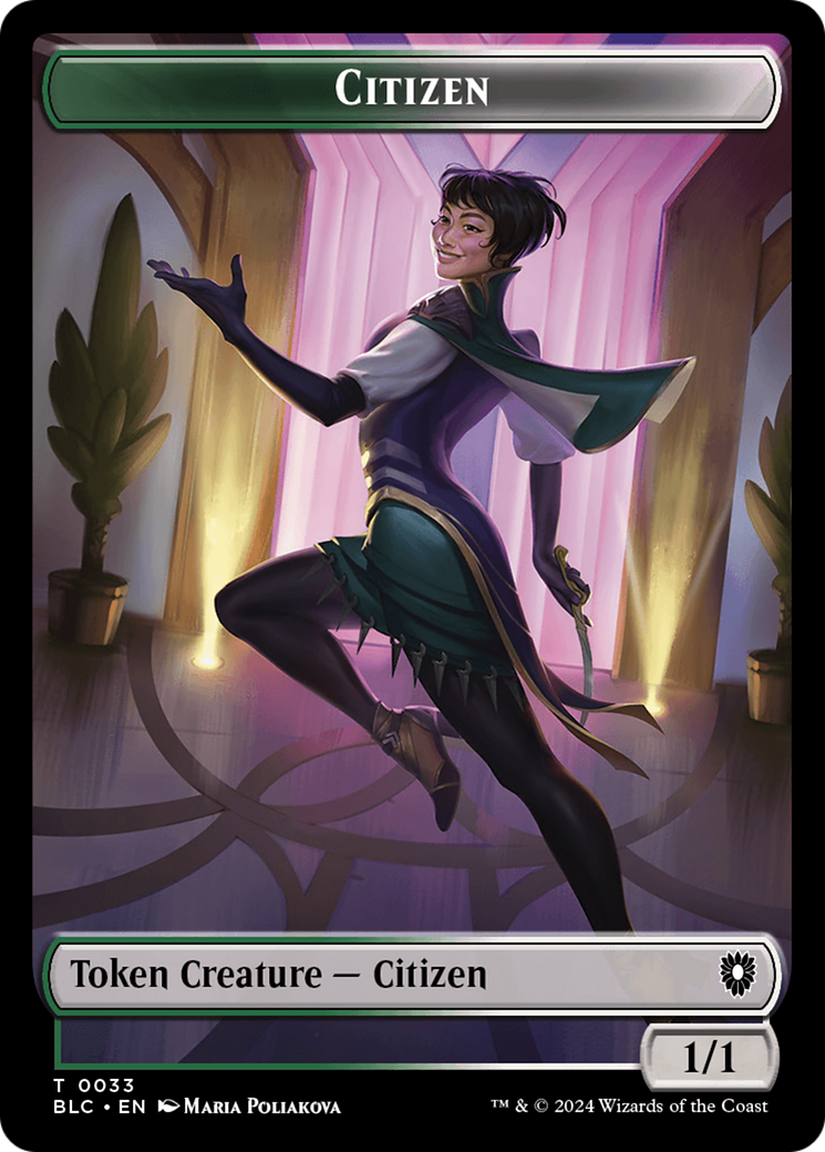 Soldier // Citizen Double-Sided Token [Bloomburrow Commander Tokens] | Gear Gaming Bentonville