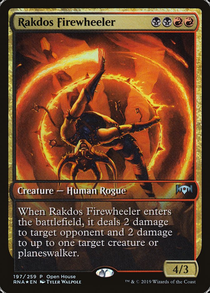 Rakdos Firewheeler (Open House) (Extended Art) [Ravnica Allegiance Promos] | Gear Gaming Bentonville