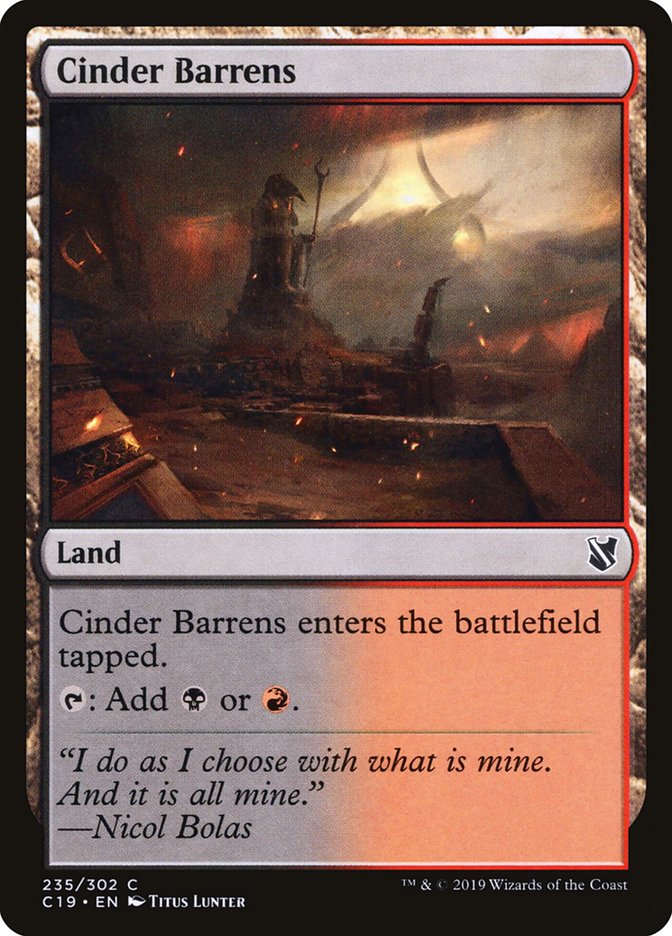 Cinder Barrens [Commander 2019] | Gear Gaming Bentonville