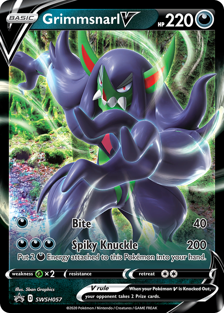 Grimmsnarl V (SWSH057) (Jumbo Card) [Sword & Shield: Black Star Promos] | Gear Gaming Bentonville