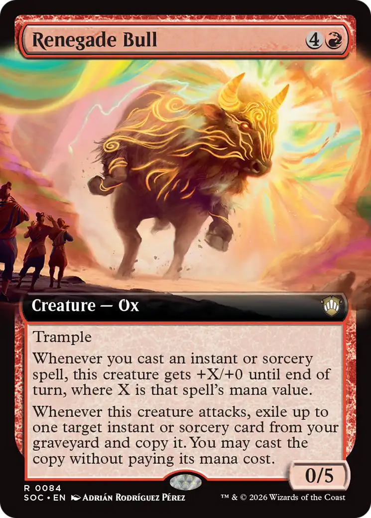 Renegade Bull (Extended Art) [Secrets of Strixhaven Commander] | Gear Gaming Bentonville