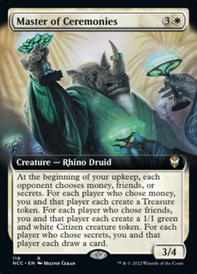 Master of Ceremonies (Extended Art) [Streets of New Capenna Commander] | Gear Gaming Bentonville