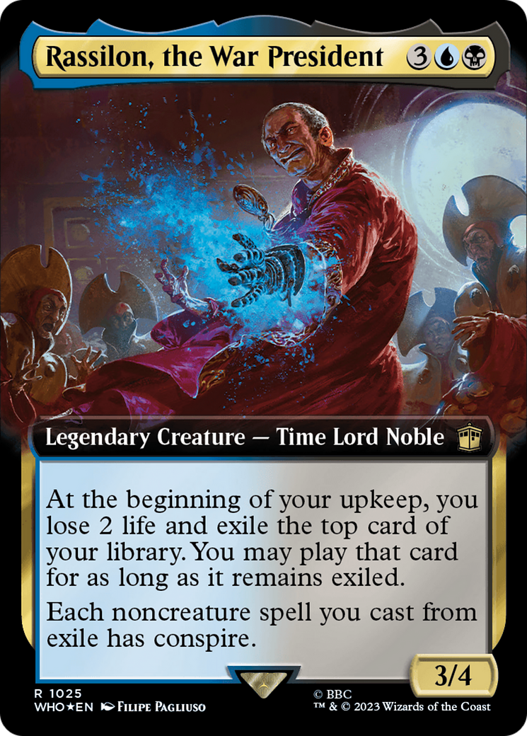 Rassilon, the War President (Extended Art) (Surge Foil) [Doctor Who] | Gear Gaming Bentonville