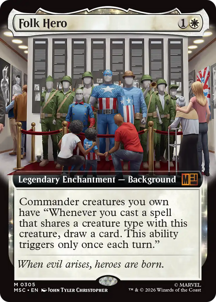 Folk Hero (Extended Art) [Marvel Super Heroes Commander] | Gear Gaming Bentonville