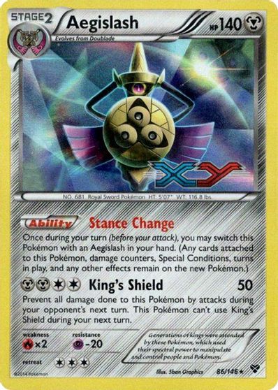 Aegislash (86/146) (Prerelease Promo) [XY: Black Star Promos] | Gear Gaming Bentonville