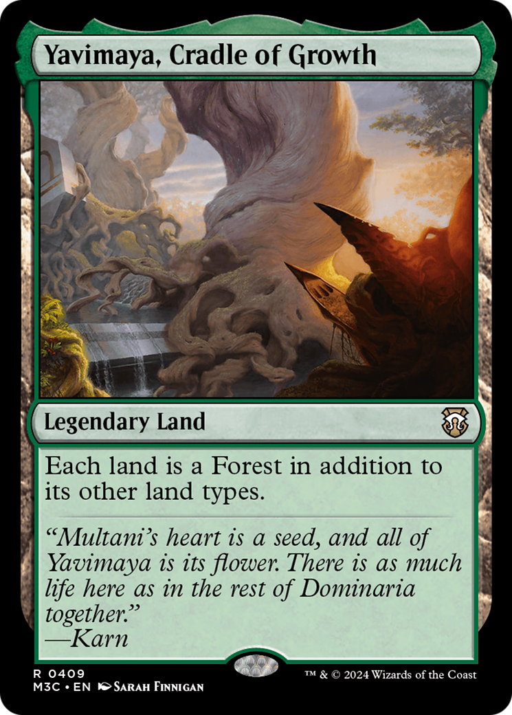 Yavimaya, Cradle of Growth (Ripple Foil) [Modern Horizons 3 Commander] | Gear Gaming Bentonville