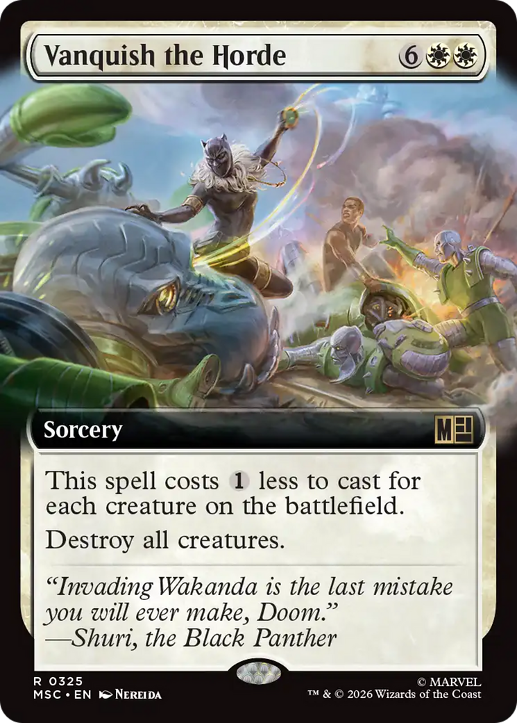Vanquish the Horde (Extended Art) [Marvel Super Heroes Commander] | Gear Gaming Bentonville