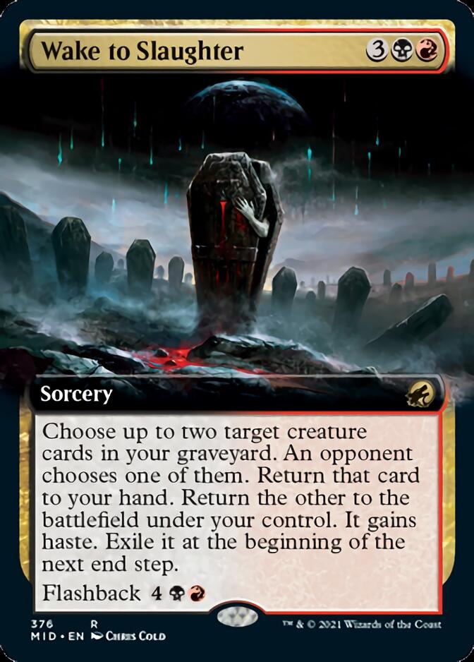 Wake to Slaughter (Extended Art) [Innistrad: Midnight Hunt] | Gear Gaming Bentonville