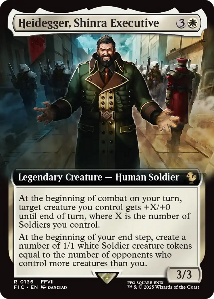 Heidegger, Shinra Executive (Extended Art) [FINAL FANTASY Commander] | Gear Gaming Bentonville