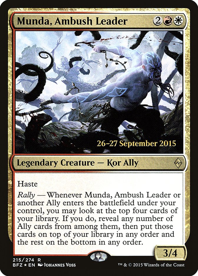 Munda, Ambush Leader [Battle for Zendikar Prerelease Promos] | Gear Gaming Bentonville