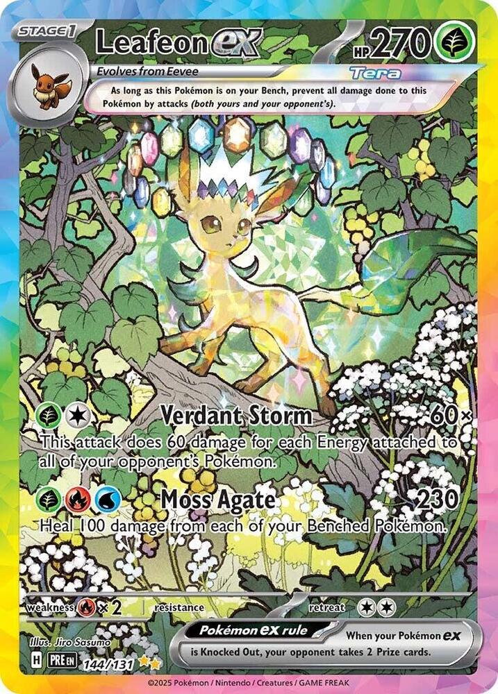 Leafeon ex (144/131) [Scarlet & Violet: Prismatic Evolutions] | Gear Gaming Bentonville