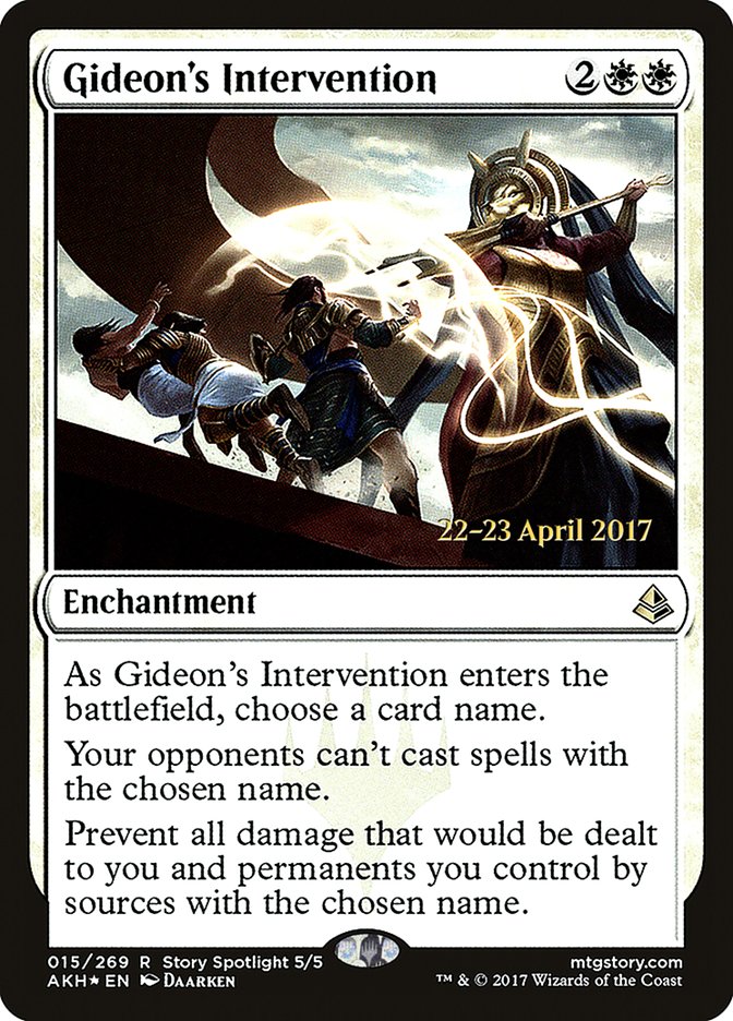 Gideon's Intervention [Amonkhet Prerelease Promos] | Gear Gaming Bentonville