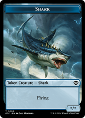 Ape // Shark Double-Sided Token [Outlaws of Thunder Junction Commander Tokens] | Gear Gaming Bentonville