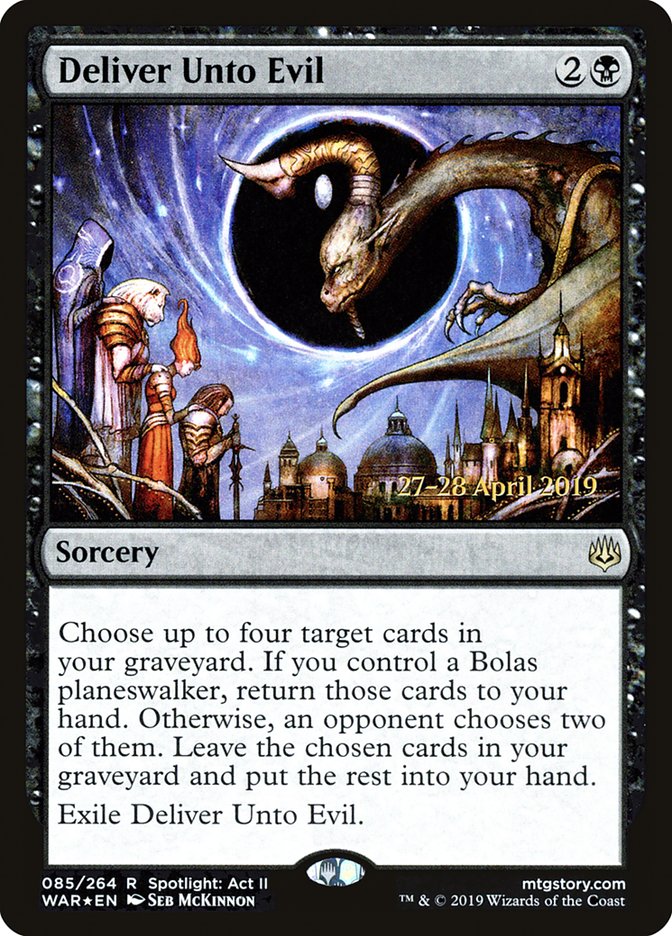 Deliver Unto Evil [War of the Spark Prerelease Promos] | Gear Gaming Bentonville