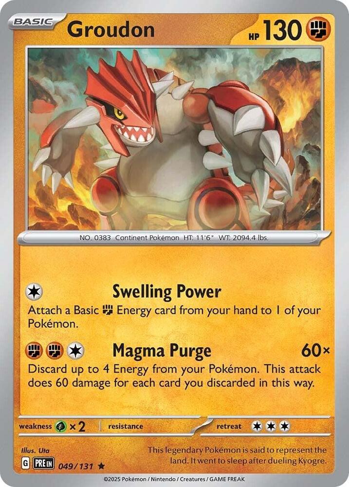 Groudon (049/131) [Scarlet & Violet: Prismatic Evolutions] | Gear Gaming Bentonville