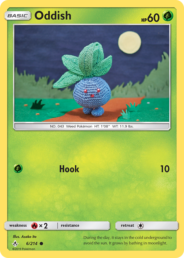 Oddish (6/214) [Sun & Moon: Unbroken Bonds] | Gear Gaming Bentonville
