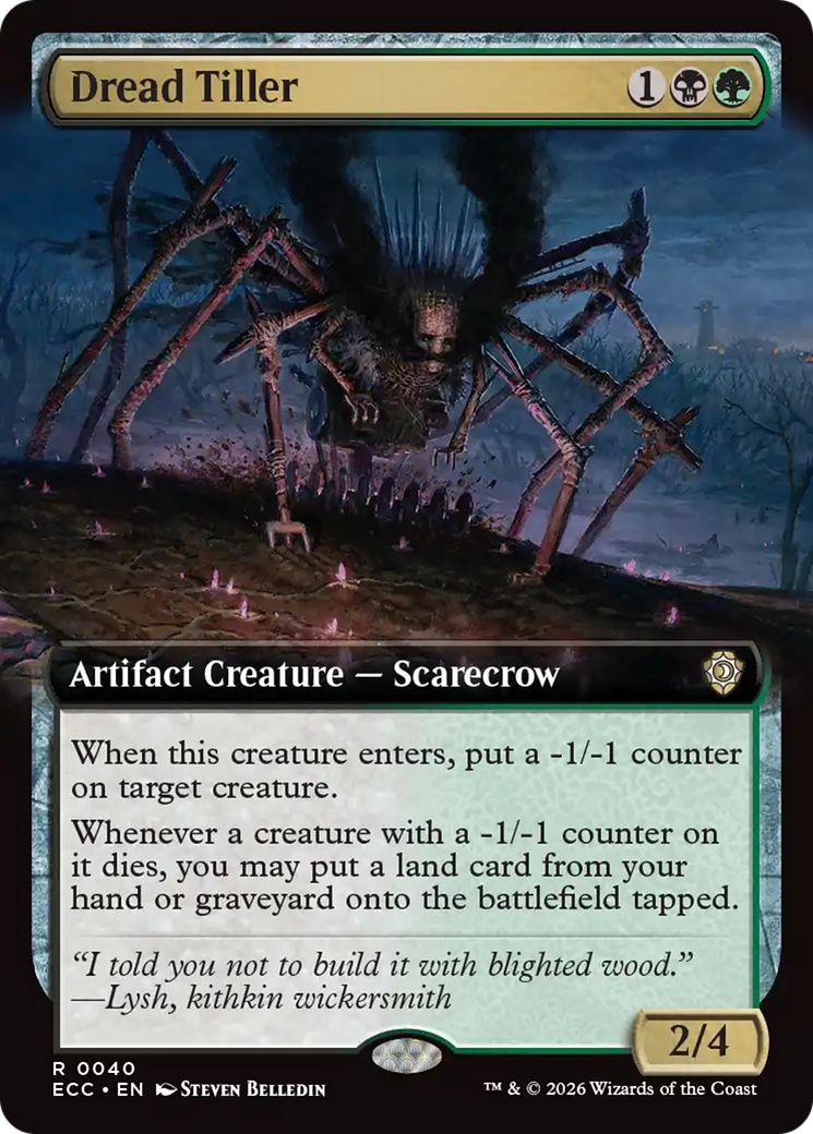Dread Tiller (Extended Art) [Lorwyn Eclipsed Commander] | Gear Gaming Bentonville