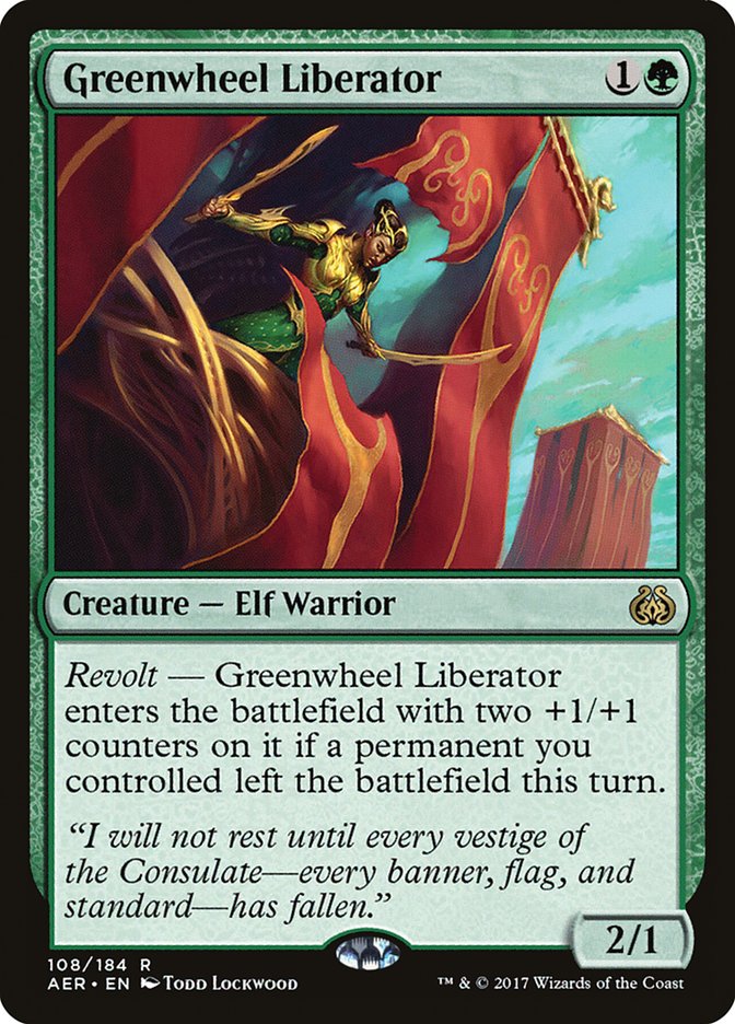 Greenwheel Liberator [Aether Revolt] | Gear Gaming Bentonville