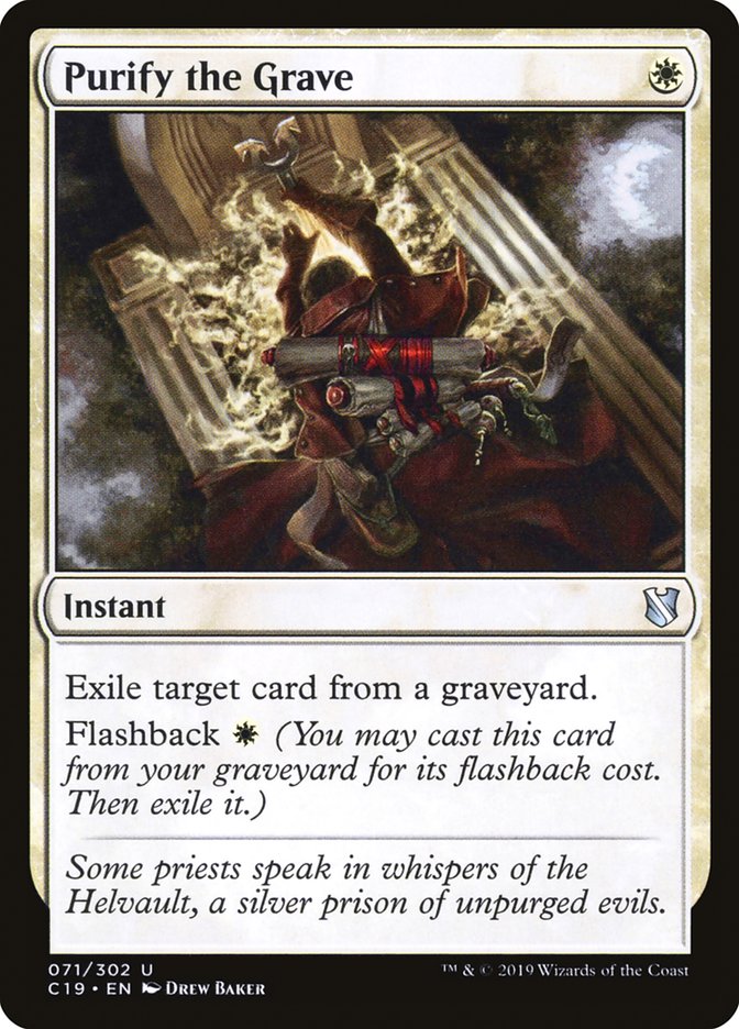 Purify the Grave [Commander 2019] | Gear Gaming Bentonville