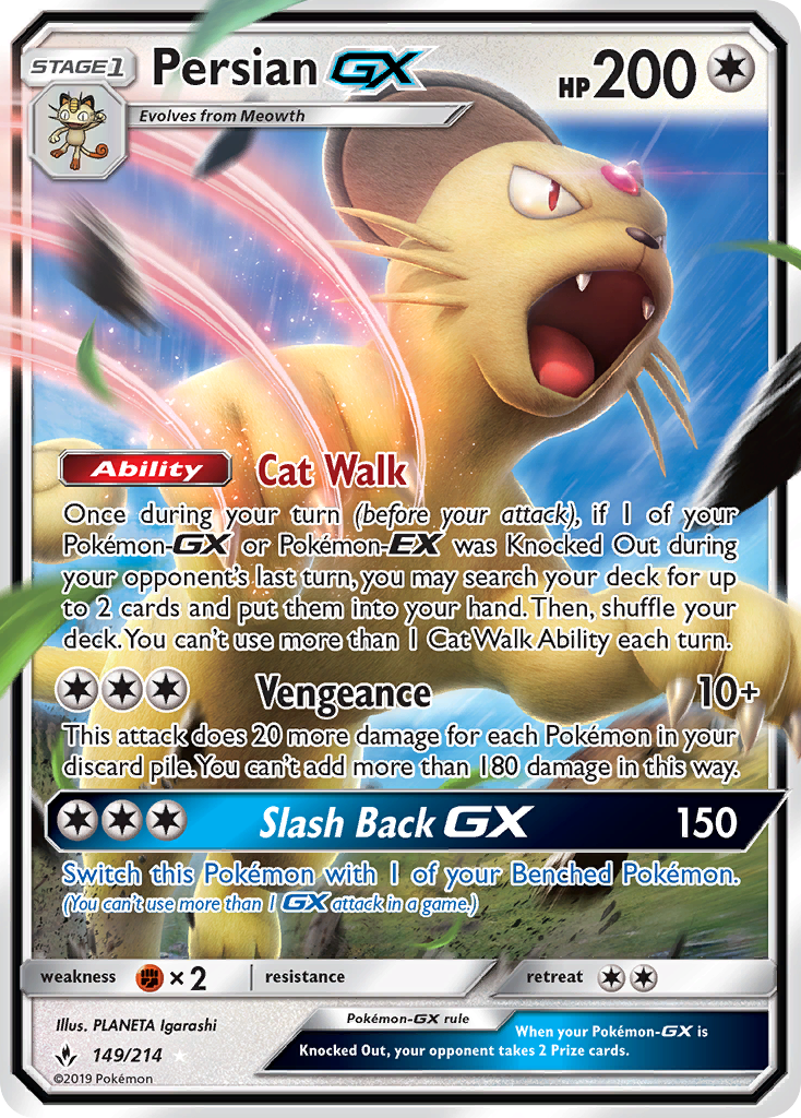 Persian GX (149/214) [Sun & Moon: Unbroken Bonds] | Gear Gaming Bentonville