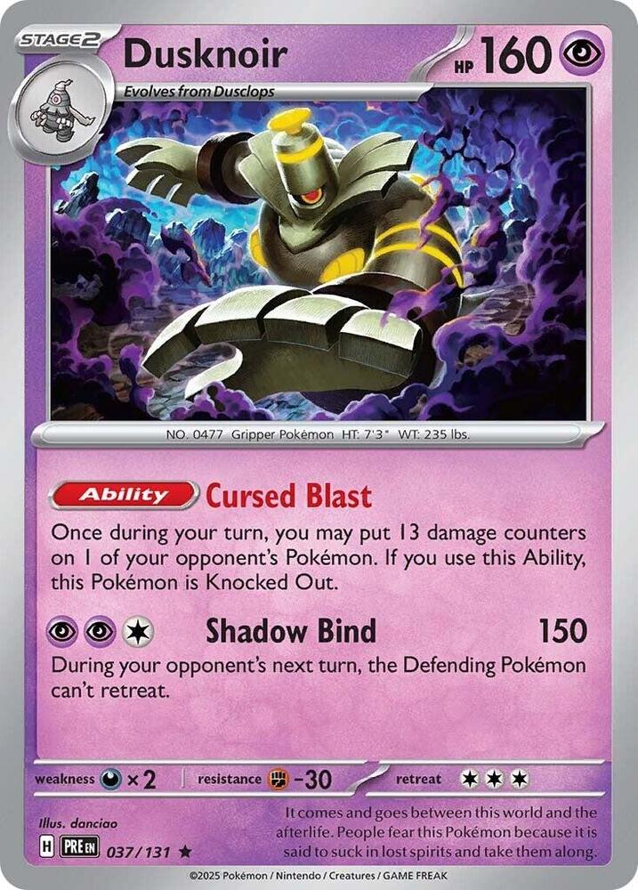 Dusknoir (037/131) [Scarlet & Violet: Prismatic Evolutions] | Gear Gaming Bentonville