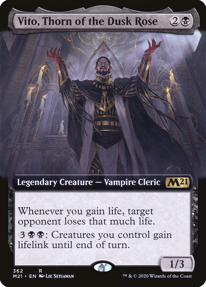 Vito, Thorn of the Dusk Rose (Extended Art) [Core Set 2021] | Gear Gaming Bentonville
