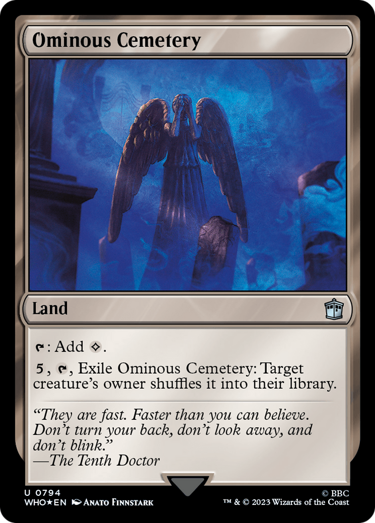 Ominous Cemetery (Surge Foil) [Doctor Who] | Gear Gaming Bentonville