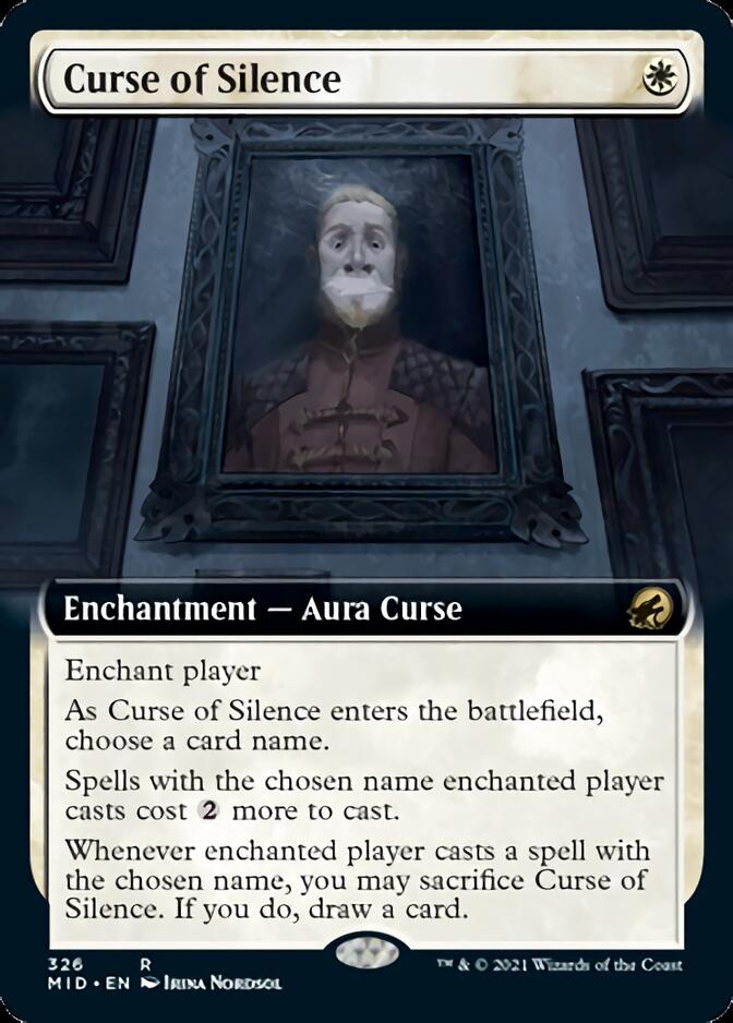 Curse of Silence (Extended Art) [Innistrad: Midnight Hunt] | Gear Gaming Bentonville