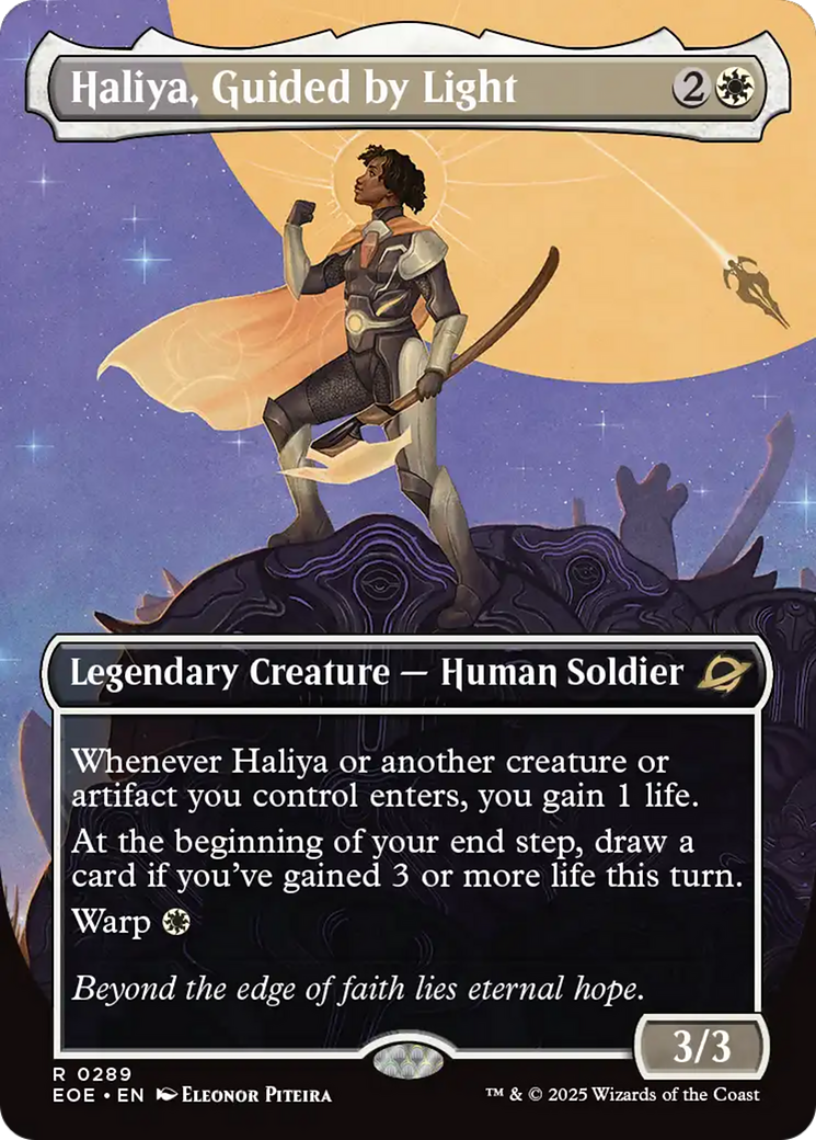Haliya, Guided by Light (Borderless) [Edge of Eternities] | Gear Gaming Bentonville