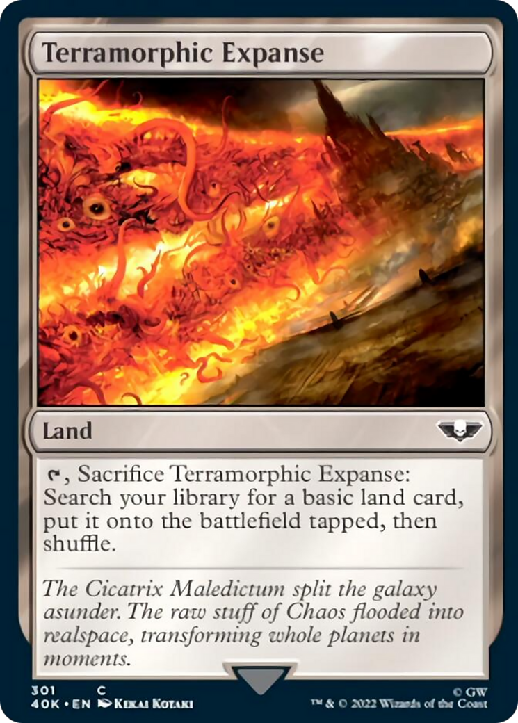 Terramorphic Expanse (Surge Foil) [Warhammer 40,000] | Gear Gaming Bentonville