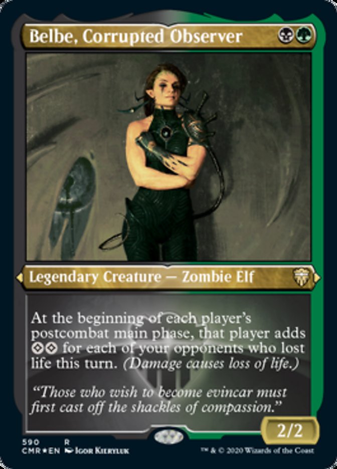 Belbe, Corrupted Observer (Etched) [Commander Legends] | Gear Gaming Bentonville