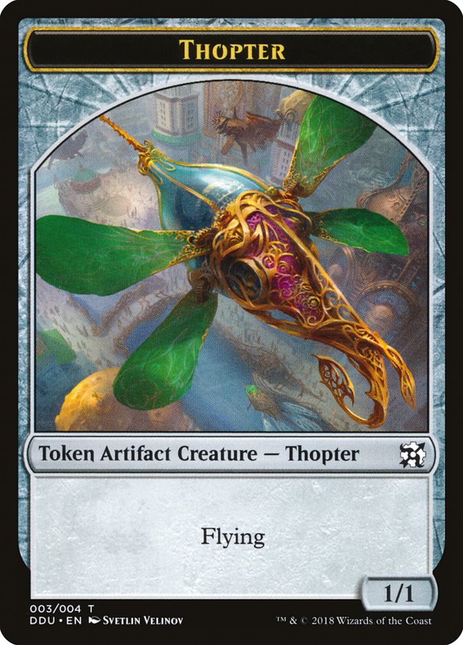 Thopter Token (003/004) [Duel Decks: Elves vs. Inventors Tokens] | Gear Gaming Bentonville