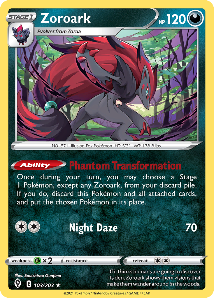 Zoroark (103/203) (Theme Deck Exclusive) [Sword & Shield: Evolving Skies] | Gear Gaming Bentonville