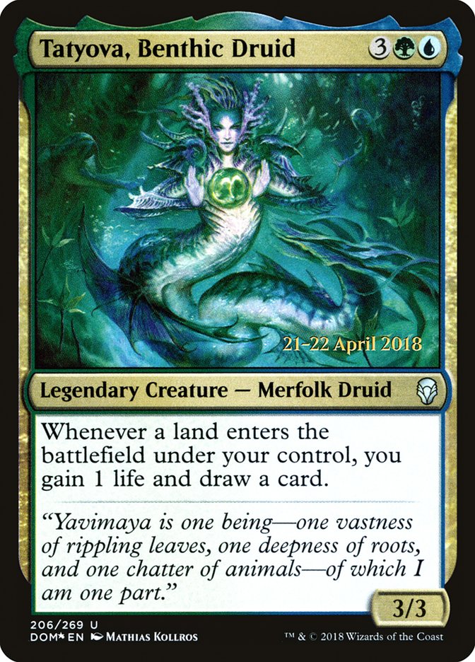 Tatyova, Benthic Druid [Dominaria Prerelease Promos] | Gear Gaming Bentonville