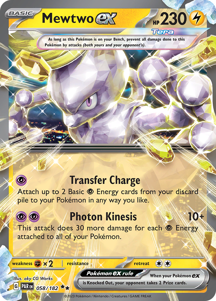 Mewtwo ex (058/182) [Scarlet & Violet: Paradox Rift] | Gear Gaming Bentonville