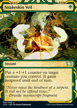 Snakeskin Veil (Foil Etched) [Strixhaven: School of Mages Mystical Archive] | Gear Gaming Bentonville